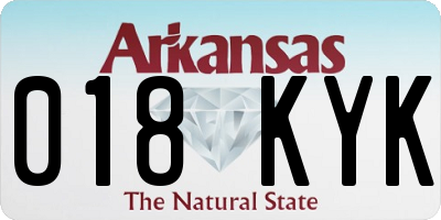 AR license plate 018KYK