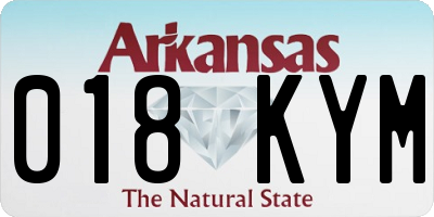 AR license plate 018KYM