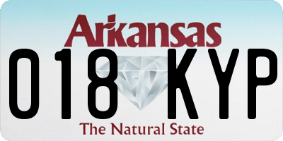 AR license plate 018KYP