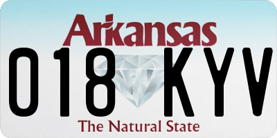 AR license plate 018KYV