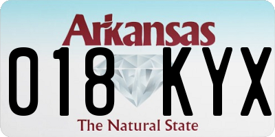 AR license plate 018KYX