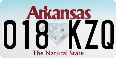 AR license plate 018KZQ
