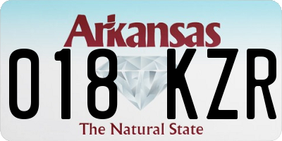 AR license plate 018KZR