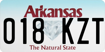 AR license plate 018KZT