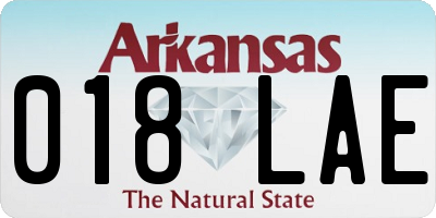 AR license plate 018LAE
