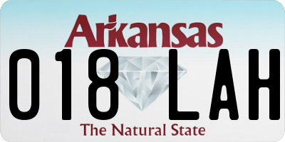 AR license plate 018LAH