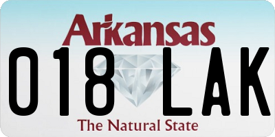 AR license plate 018LAK