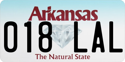 AR license plate 018LAL