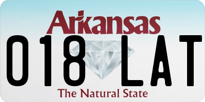 AR license plate 018LAT