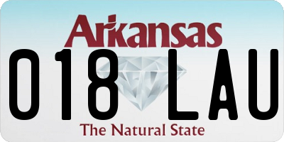 AR license plate 018LAU