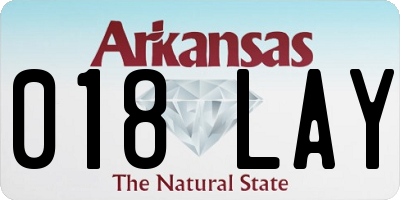 AR license plate 018LAY