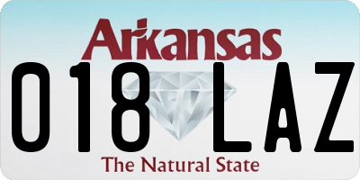 AR license plate 018LAZ