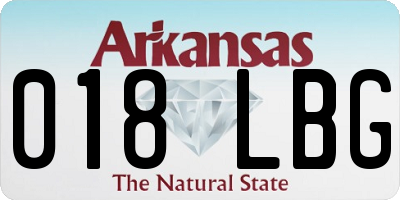 AR license plate 018LBG