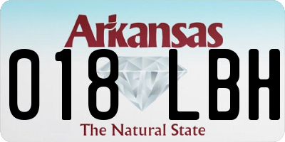 AR license plate 018LBH