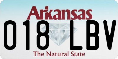 AR license plate 018LBV