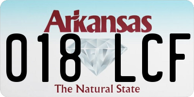 AR license plate 018LCF
