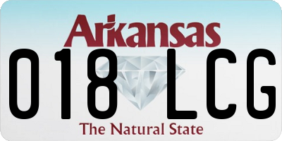 AR license plate 018LCG