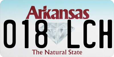 AR license plate 018LCH