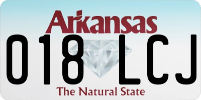 AR license plate 018LCJ