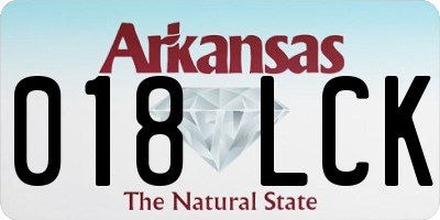 AR license plate 018LCK