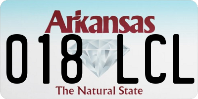 AR license plate 018LCL