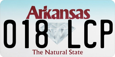 AR license plate 018LCP