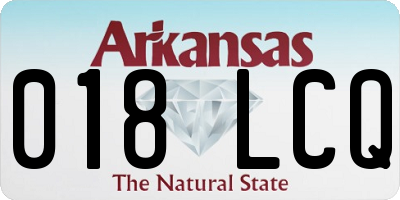 AR license plate 018LCQ