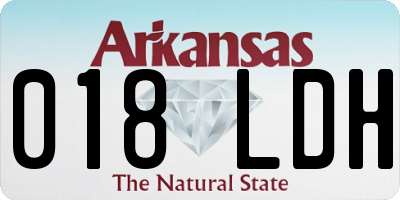 AR license plate 018LDH