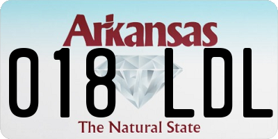 AR license plate 018LDL