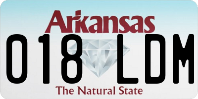 AR license plate 018LDM