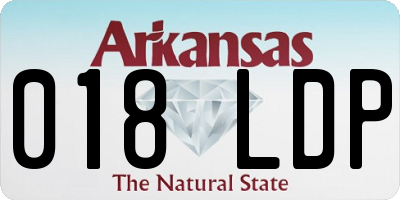 AR license plate 018LDP