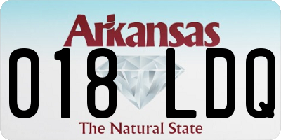 AR license plate 018LDQ