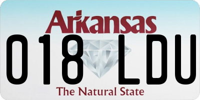 AR license plate 018LDU