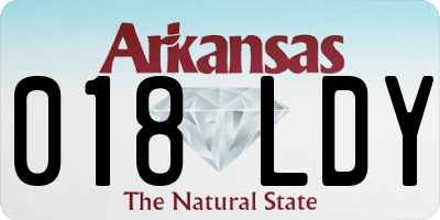AR license plate 018LDY