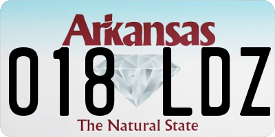 AR license plate 018LDZ