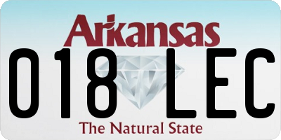 AR license plate 018LEC