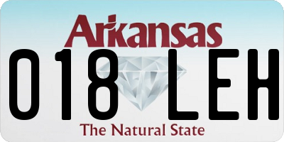 AR license plate 018LEH