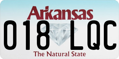 AR license plate 018LQC