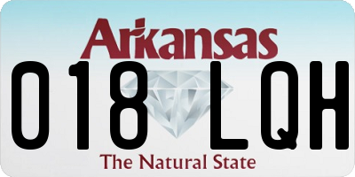 AR license plate 018LQH