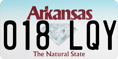 AR license plate 018LQY