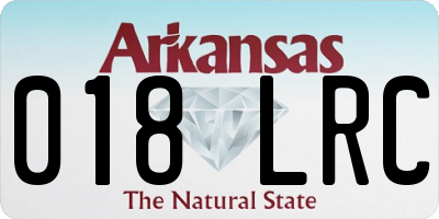 AR license plate 018LRC