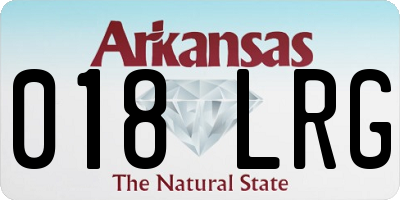 AR license plate 018LRG