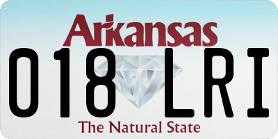 AR license plate 018LRI