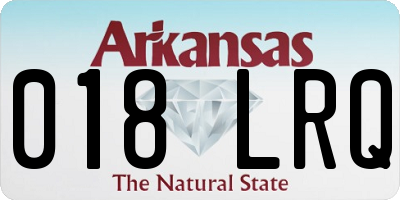 AR license plate 018LRQ