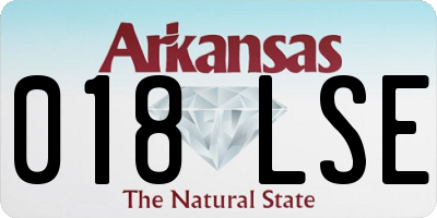 AR license plate 018LSE