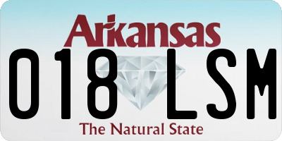 AR license plate 018LSM