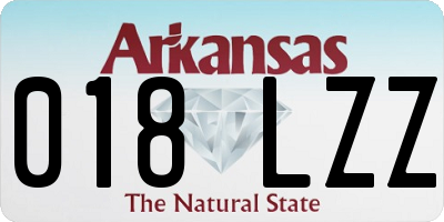 AR license plate 018LZZ