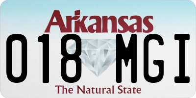 AR license plate 018MGI