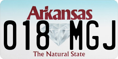 AR license plate 018MGJ