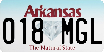 AR license plate 018MGL